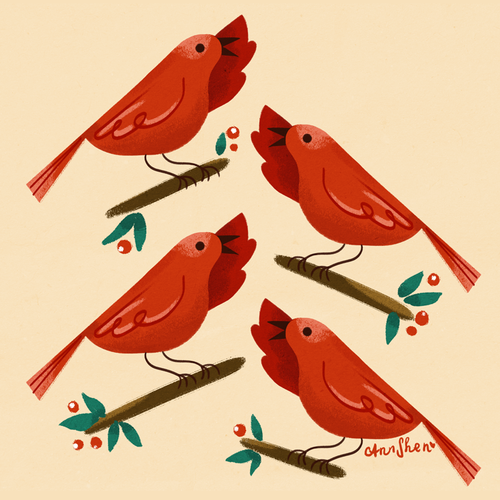 4 calling birds