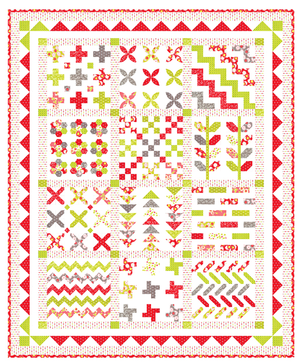 Fig Tree\u0026 Co  キルトキット　Stitchery Sampler