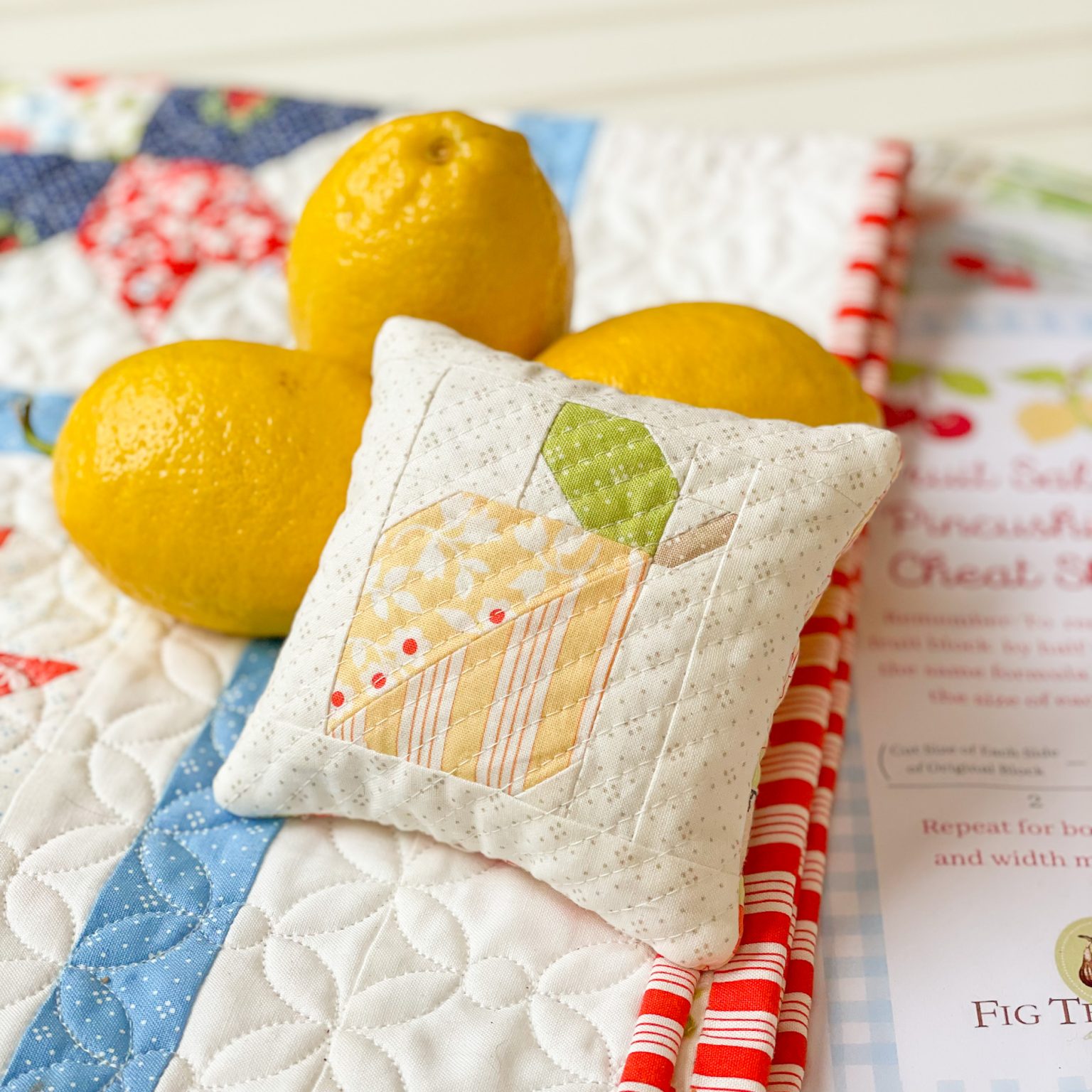 Wooly Sheep Tweed Cushion- fruit salad main image 1
